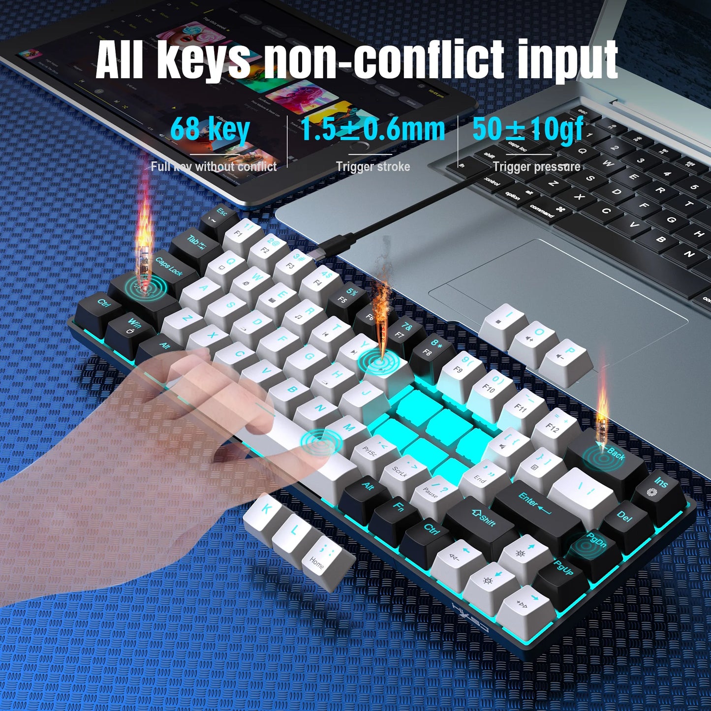 65% Keys Mechanical Keyboard