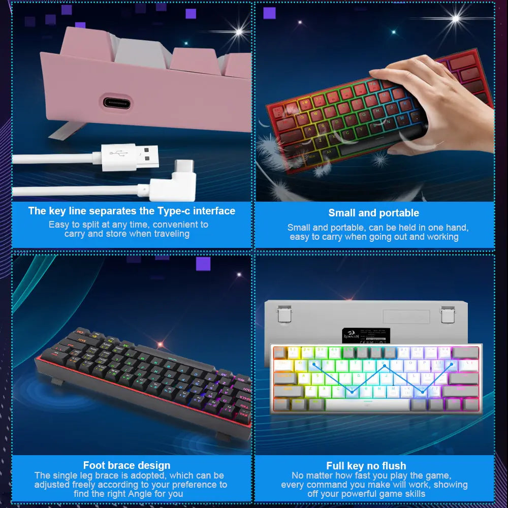 60% Mechanical Gaming Keyboard